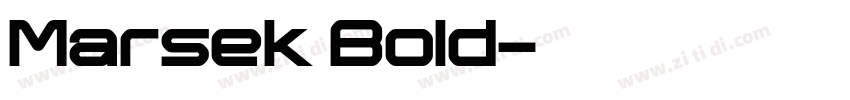 Marsek Bold字体转换